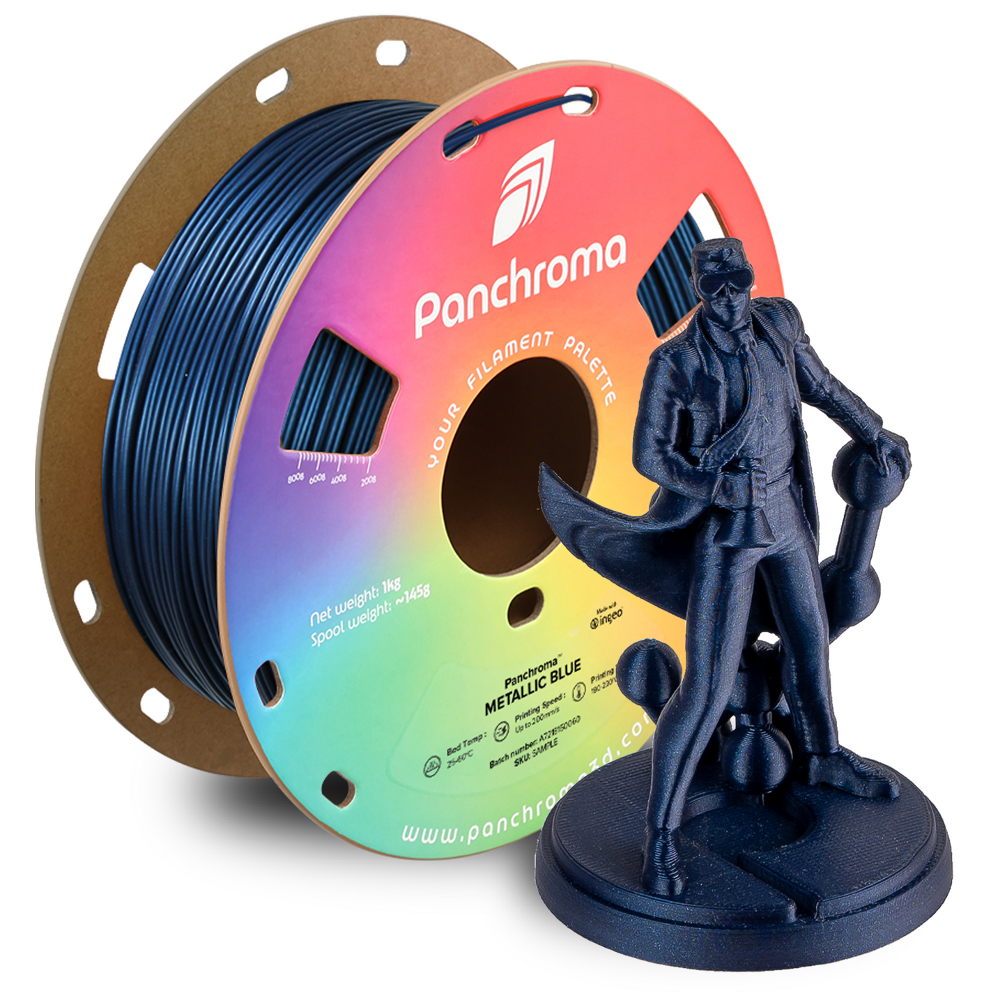 Polymaker Panchroma Metallic PLA Filament 1kg 1.75mm