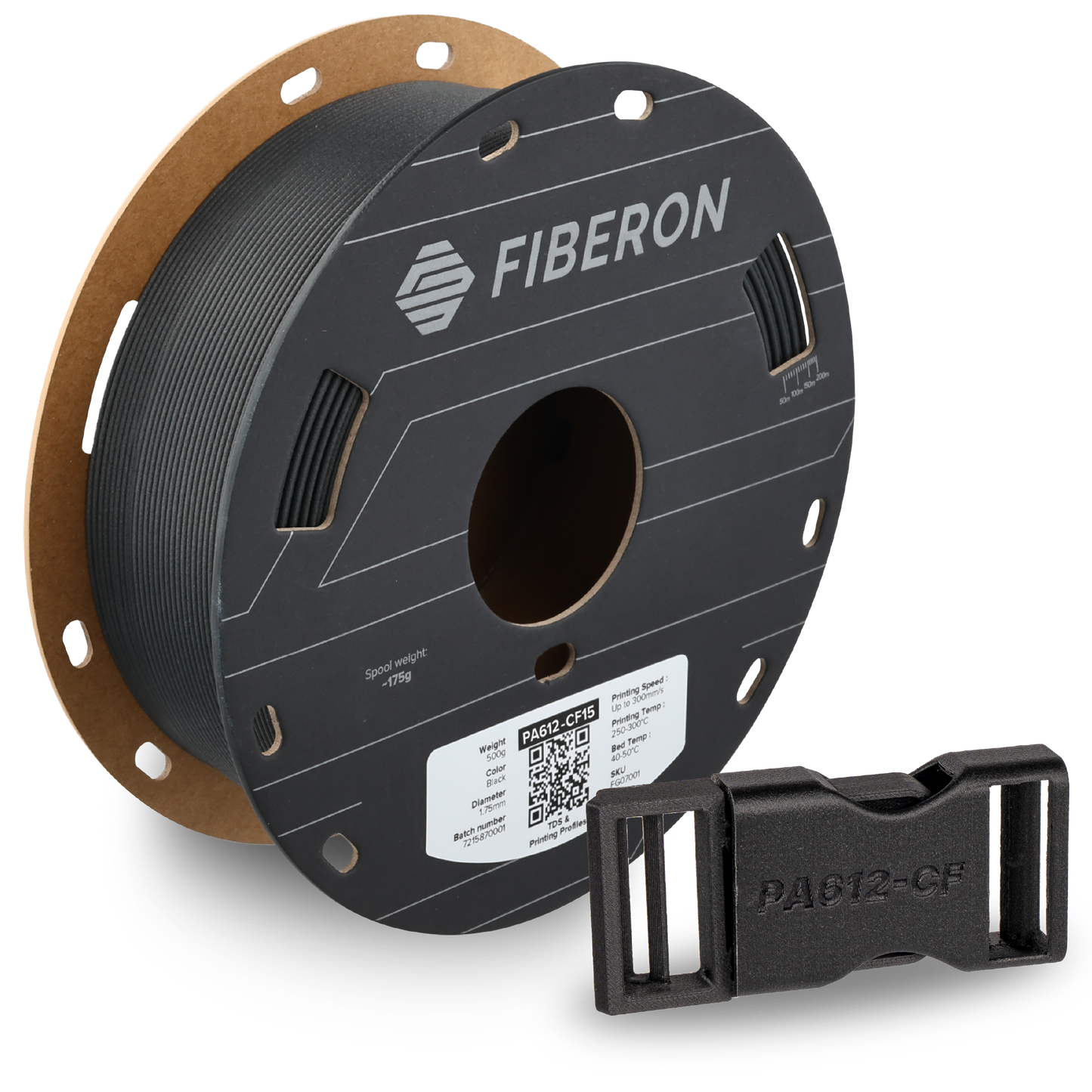 Polymaker Fiberon PA612-CF15 Filament 0.5kg 1.75 mm