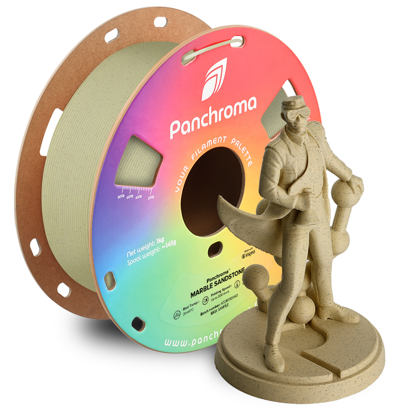 Polymaker Panchroma Marble PLA Filament 1kg 1.75mm