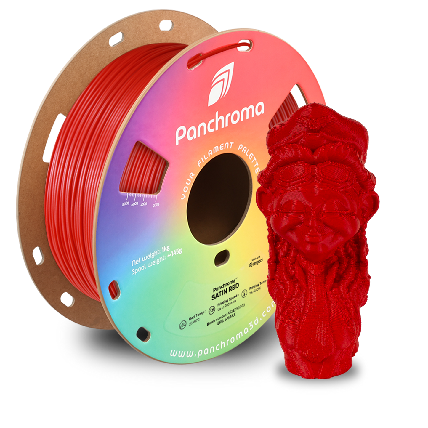 Polymaker Panchroma Satin PLA Filament 1kg 1.75mm