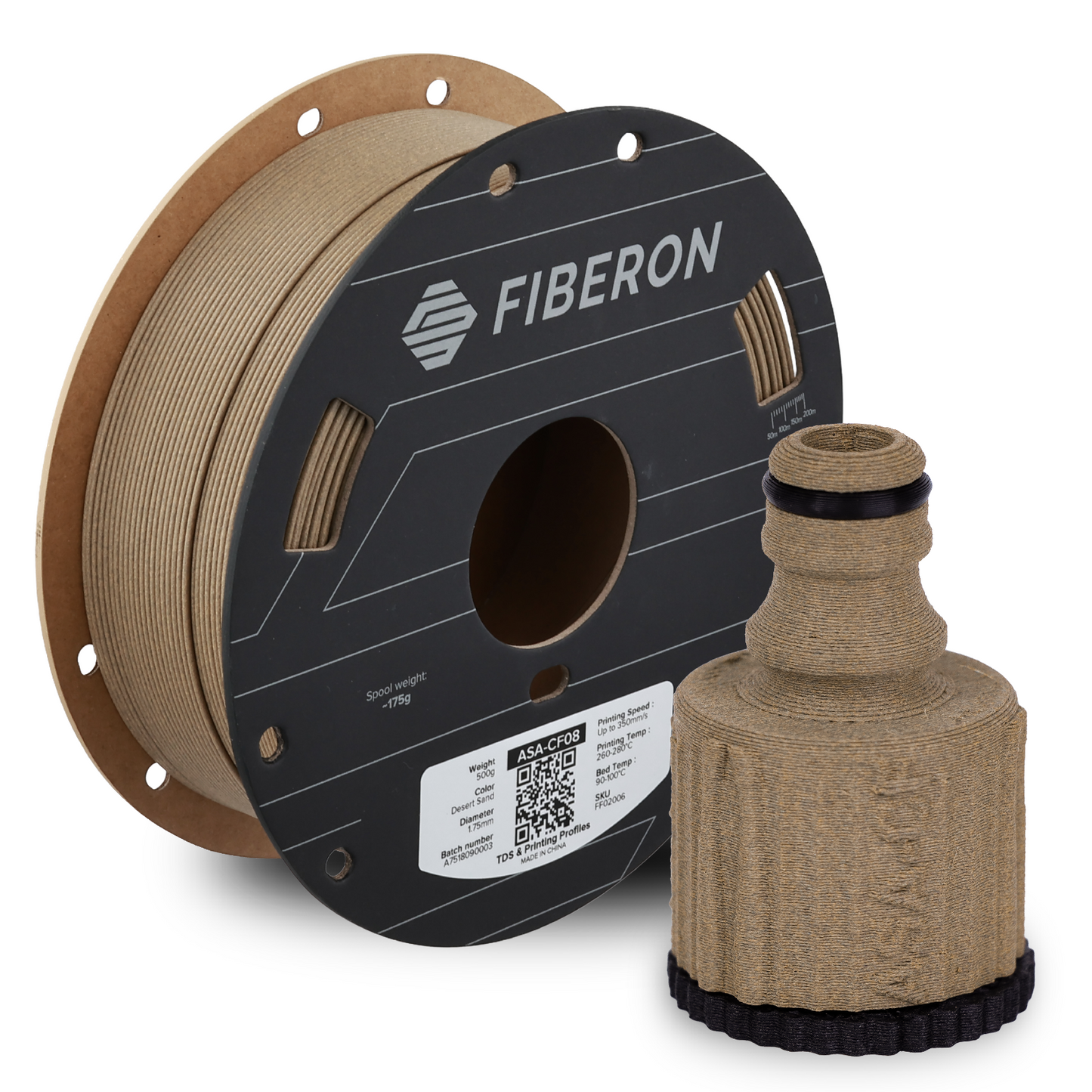 Polymaker Fiberon ASA-CF08 Filament 0.5kg 1.75mm