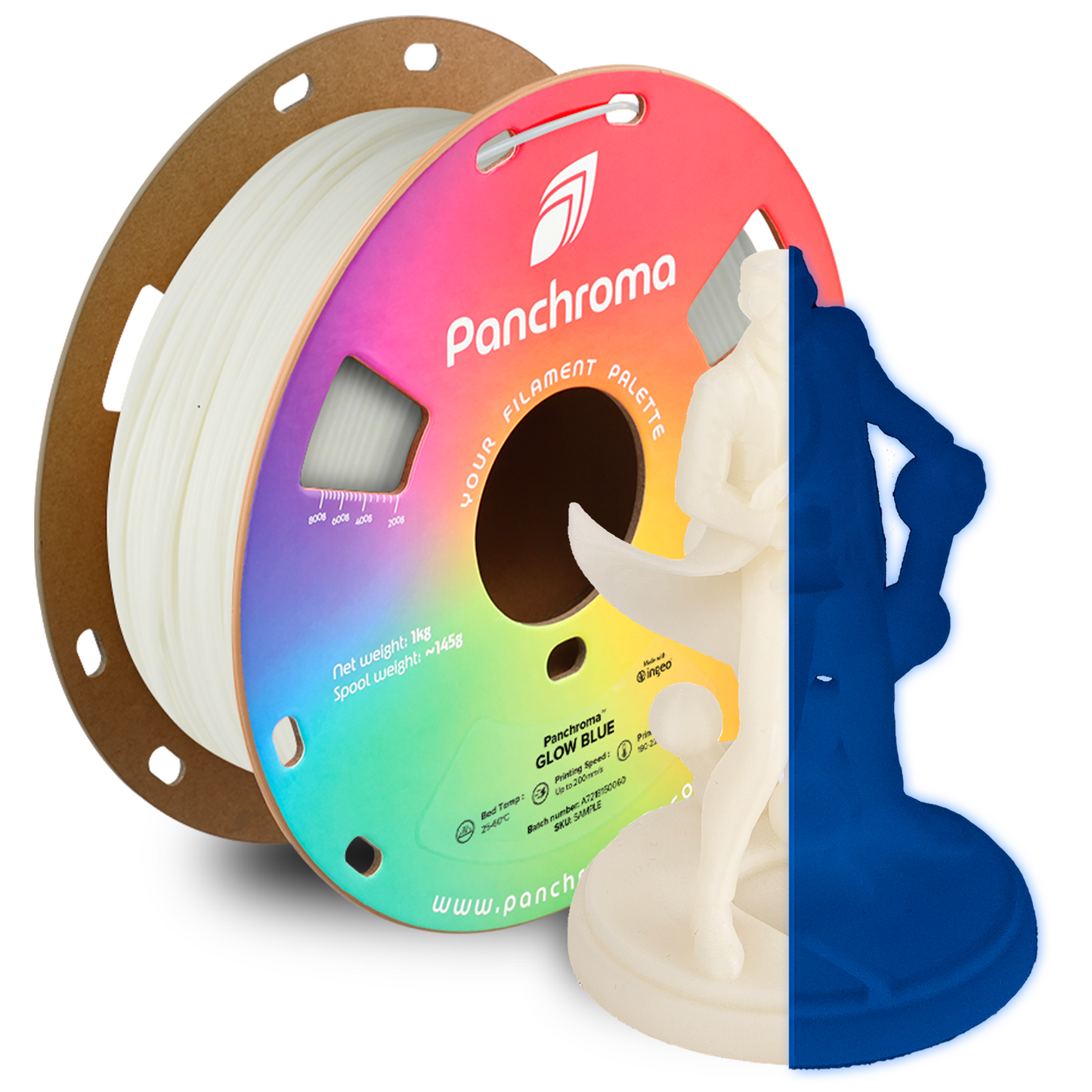 Polymaker Panchroma Glow PLA Filament 1kg 1.75mm