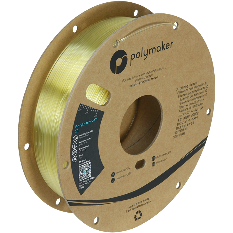 Polymaker PolyDissolve S1 0.75kg 1.75mm PVA Filament