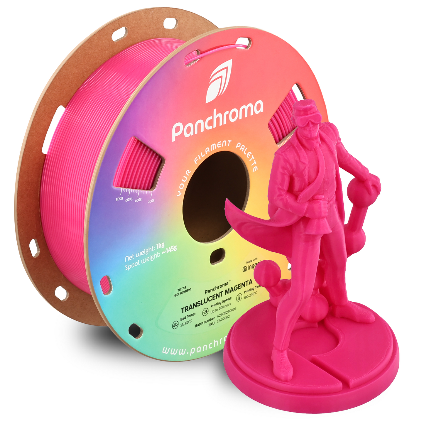 Polymaker Panchroma Translucent PLA Filament 1kg 1.75 mm