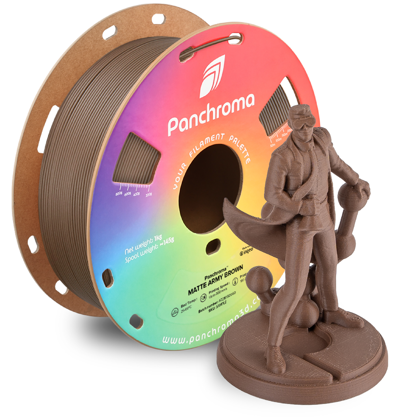 Polymaker Panchroma Matte PLA Filament 1kg 1.75 mm