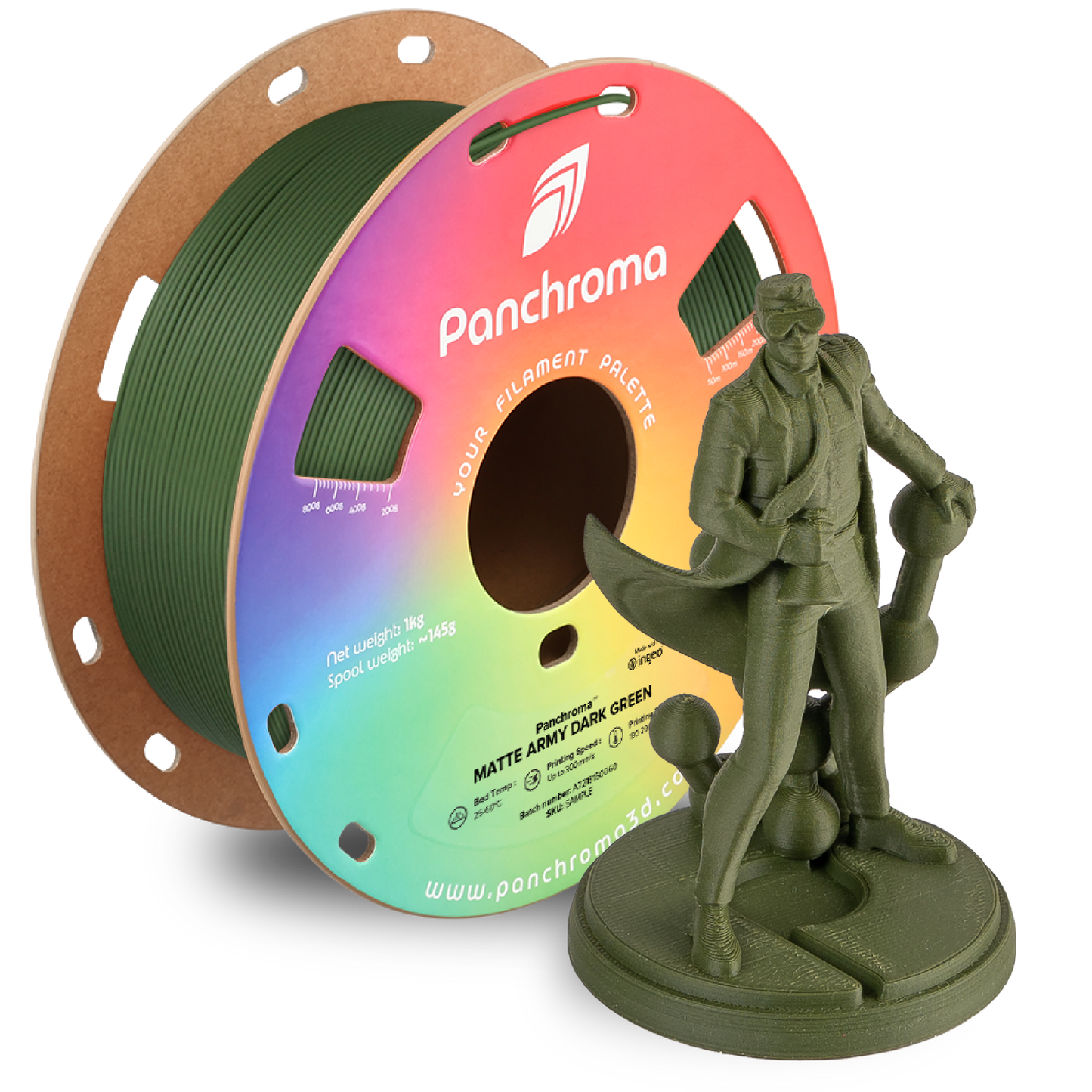 Polymaker Panchroma Matte PLA Filament 1kg 1.75 mm