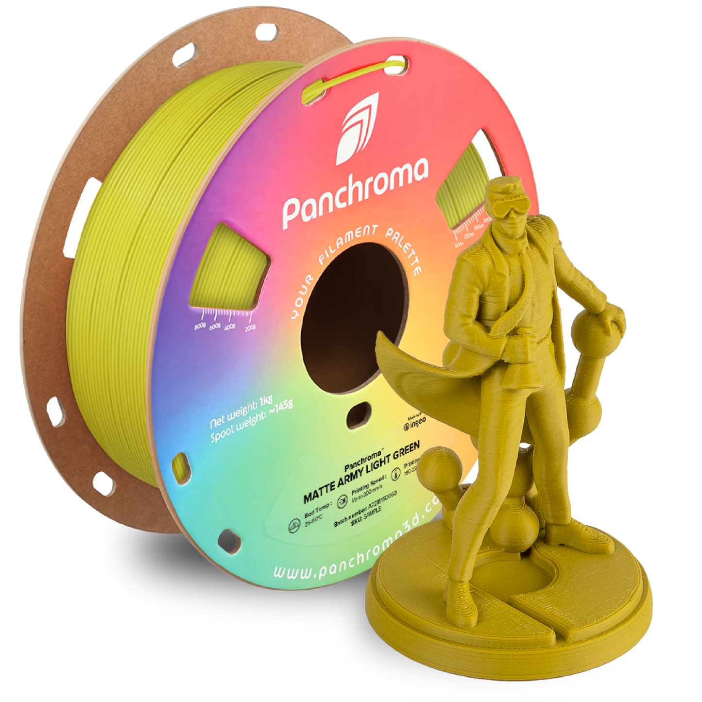 Polymaker Panchroma Matte PLA Filament 1kg 1.75 mm