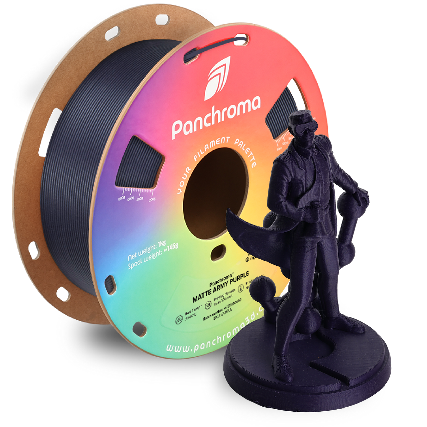 Polymaker Panchroma Matte PLA Filament 1kg 1.75 mm