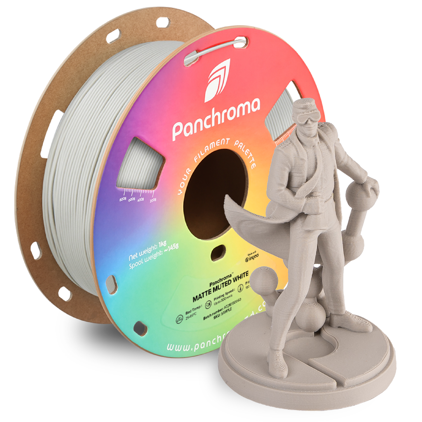 Polymaker Panchroma Matte PLA Filament 1kg 1.75 mm