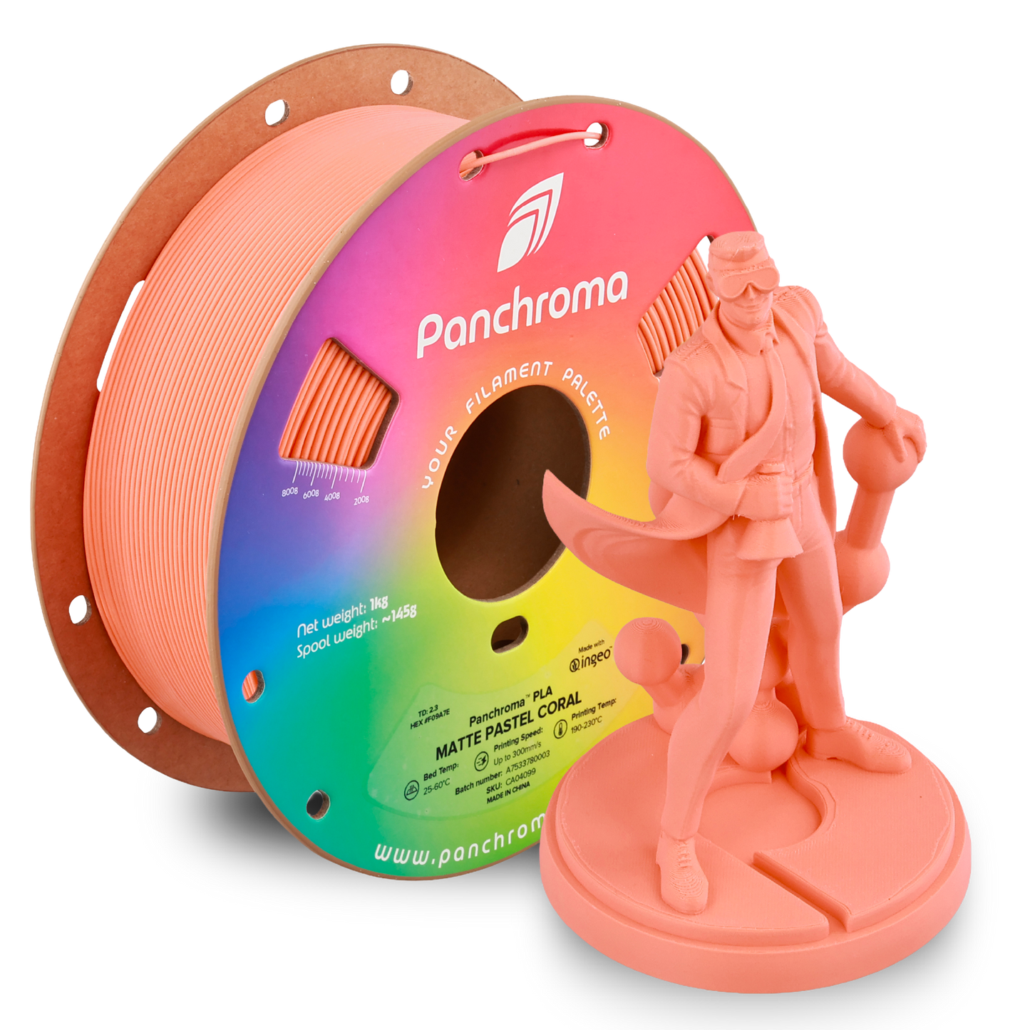 Polymaker Panchroma Matte PLA Filament 1kg 1.75 mm