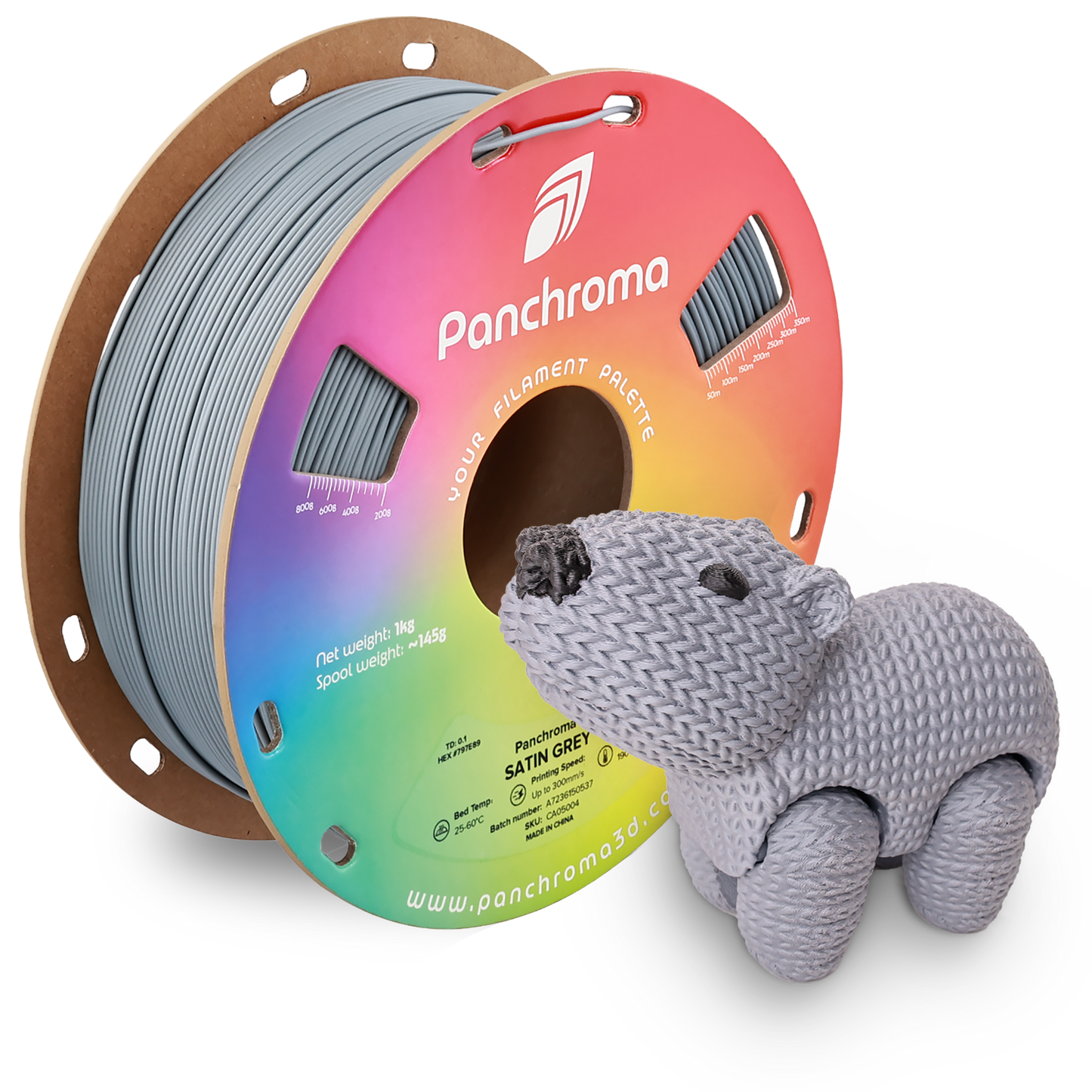 Polymaker Panchroma Satin PLA Filament 1kg 1.75mm