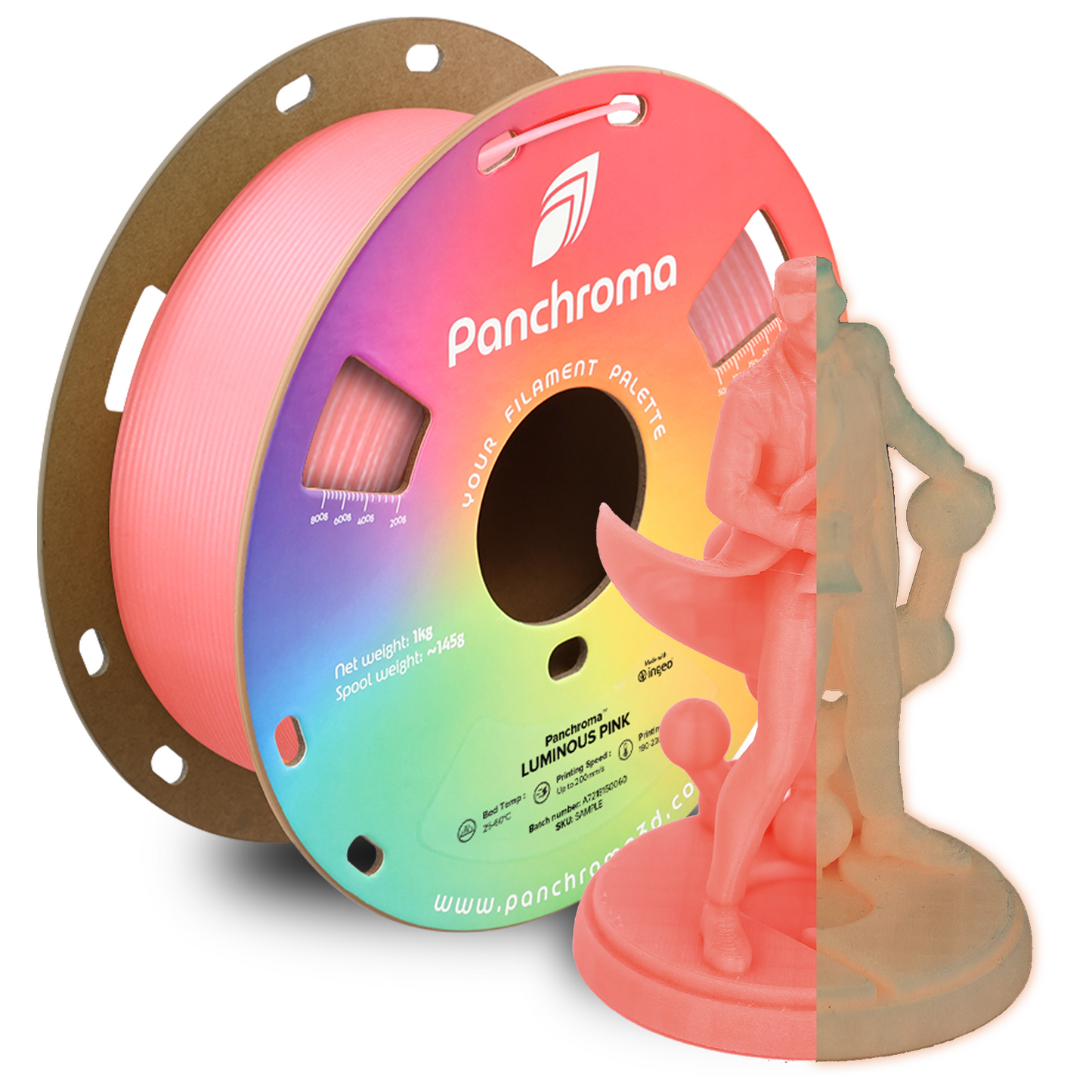 Polymaker Panchroma Luminous PLA Filament 1kg 1.75mm