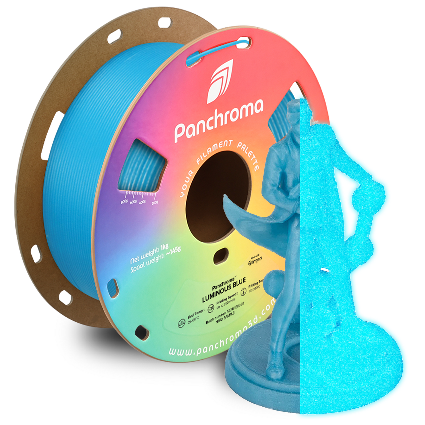 Polymaker Panchroma Luminous PLA Filament 1kg 1.75mm