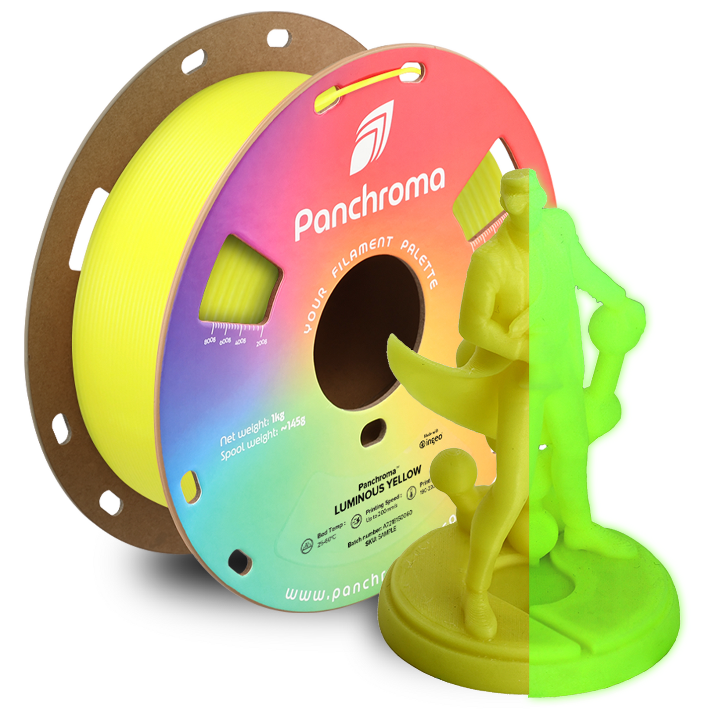 Polymaker Panchroma Luminous PLA Filament 1kg 1.75mm