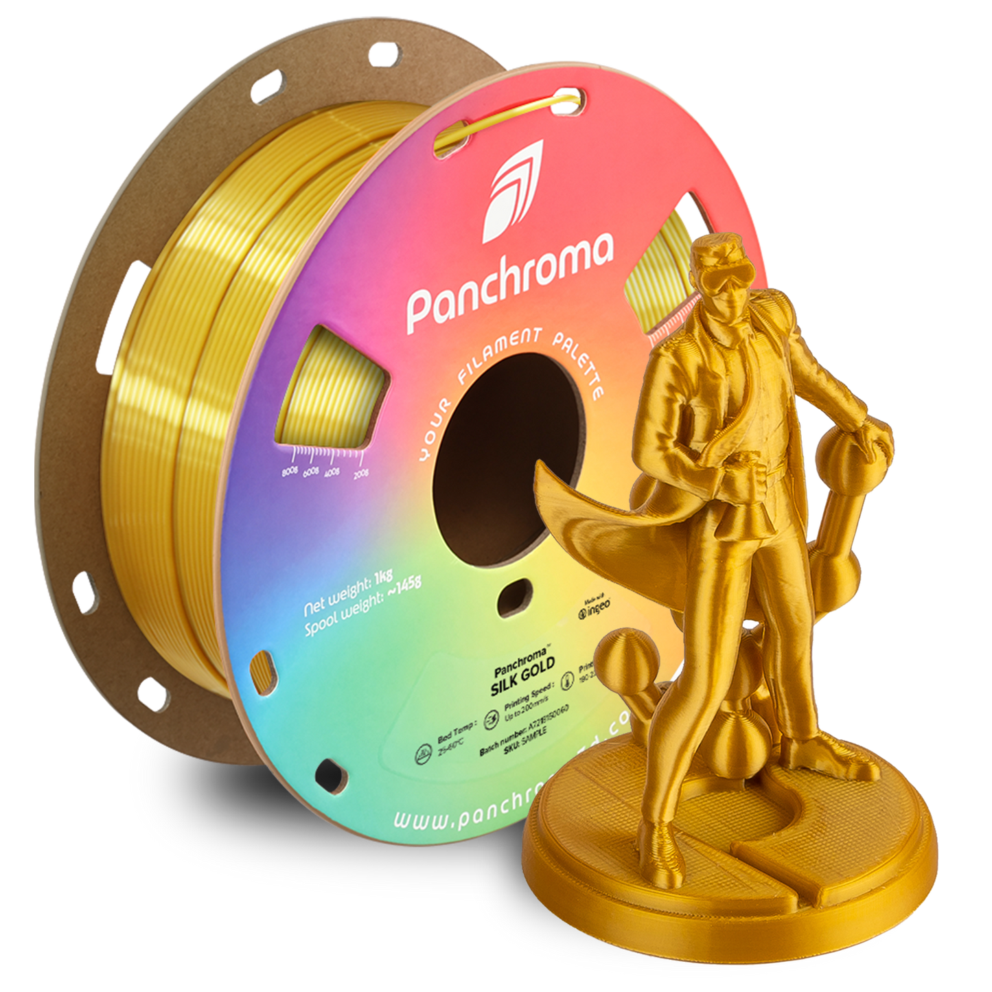 Polymaker Panchroma Silk PLA Filament 1kg 1.75 mm