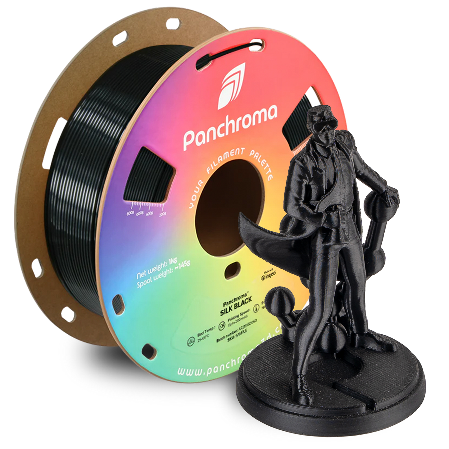Polymaker Panchroma Silk PLA Filament in Gold für dekorative 3D-Drucke