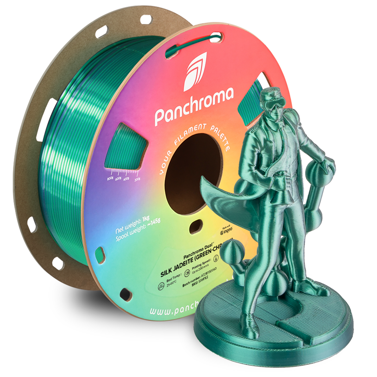 Polymaker Panchroma Dual Silk PLA Filament 1kg 1.75mm