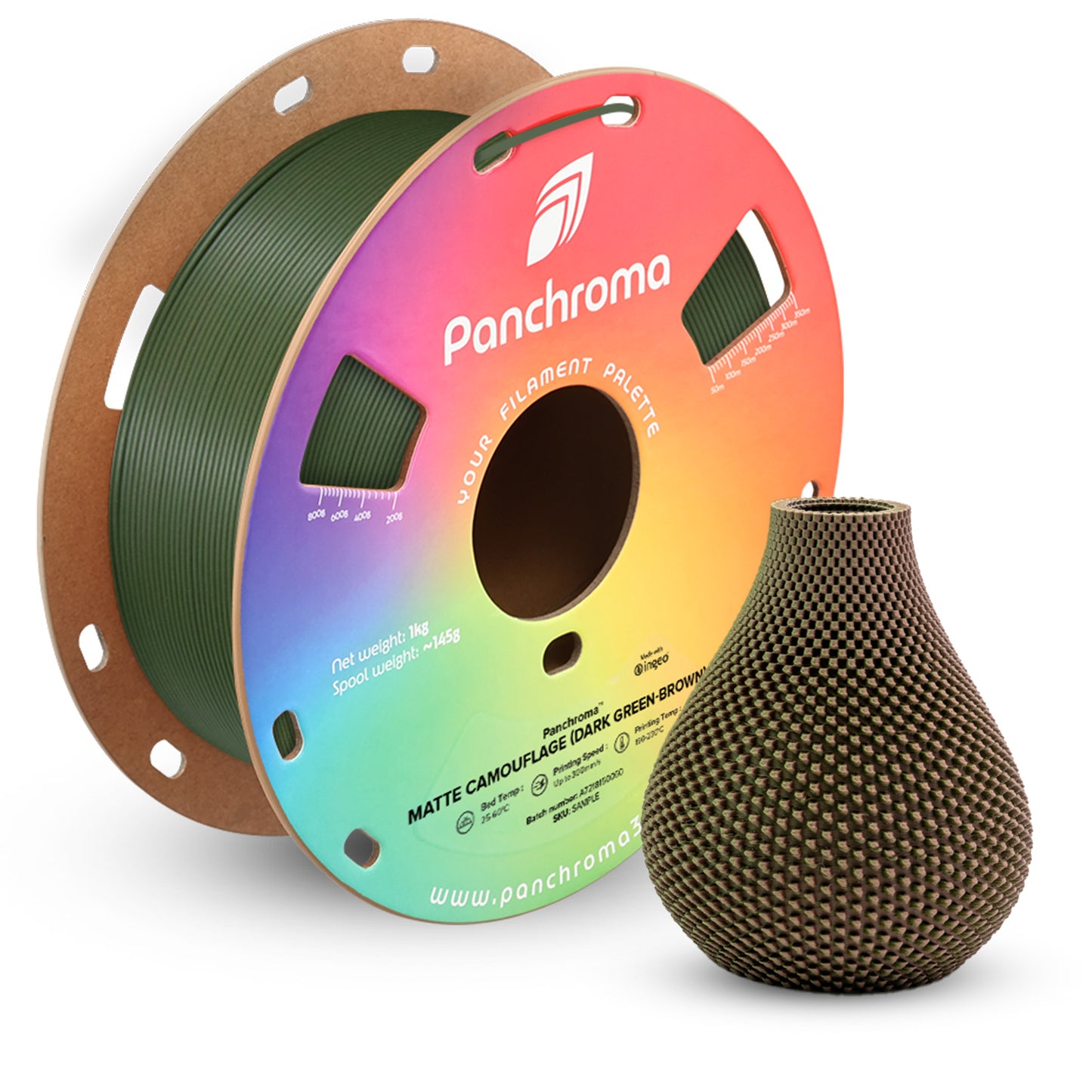 Polymaker Panchroma Dual Matte PLA Filament 1kg 1.75mm