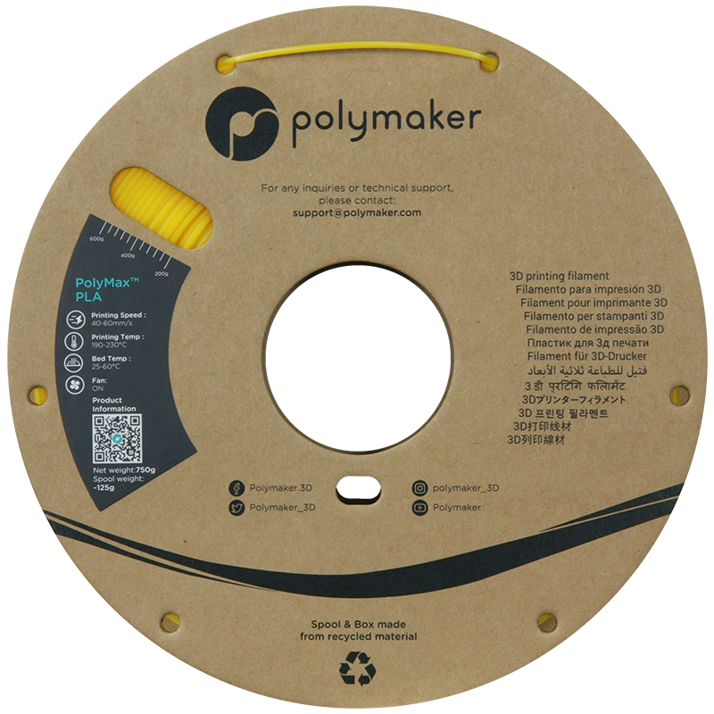 Polymaker PolyMax PLA 0.75kg 1.75mm