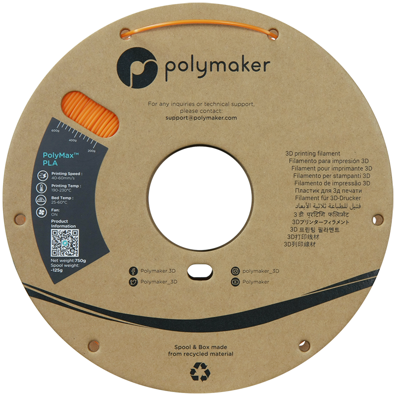 Polymaker PolyMax PLA 0.75kg 1.75mm