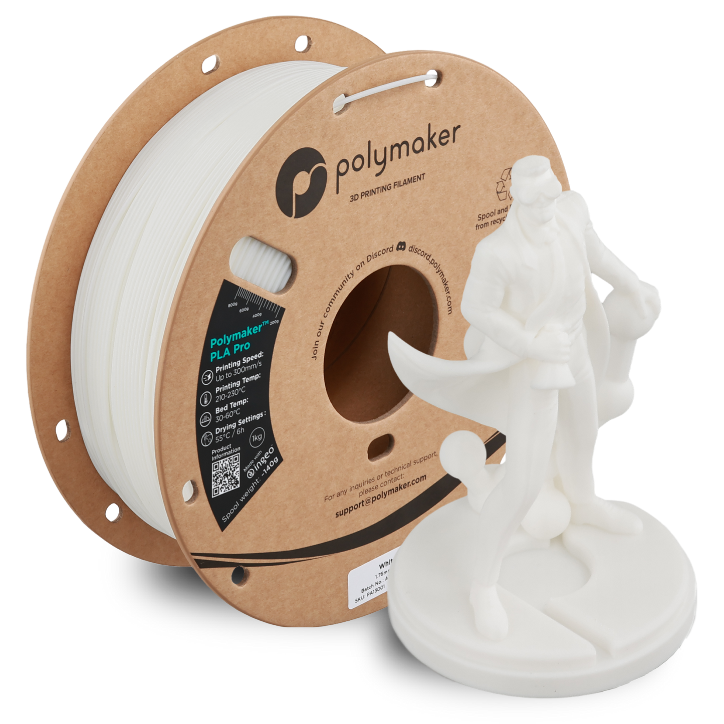 Polymaker PLA Pro Filament 1kg 1.75 mm
