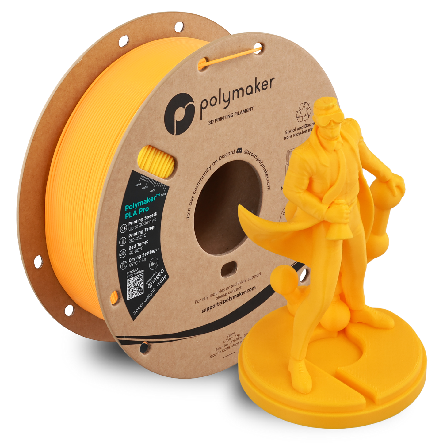 Polymaker PLA Pro Filament 1kg 1.75 mm