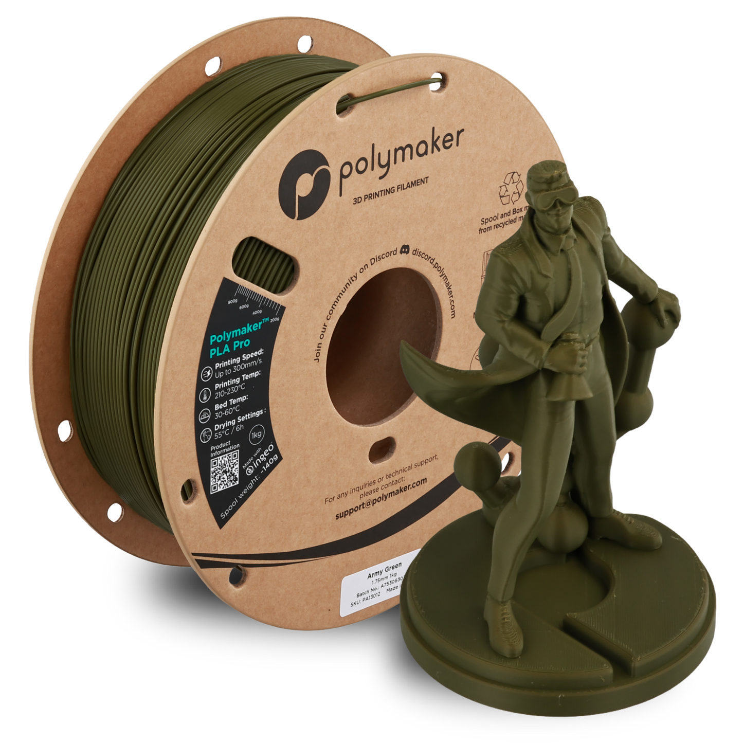 Polymaker PLA Pro Filament 1kg 1.75 mm