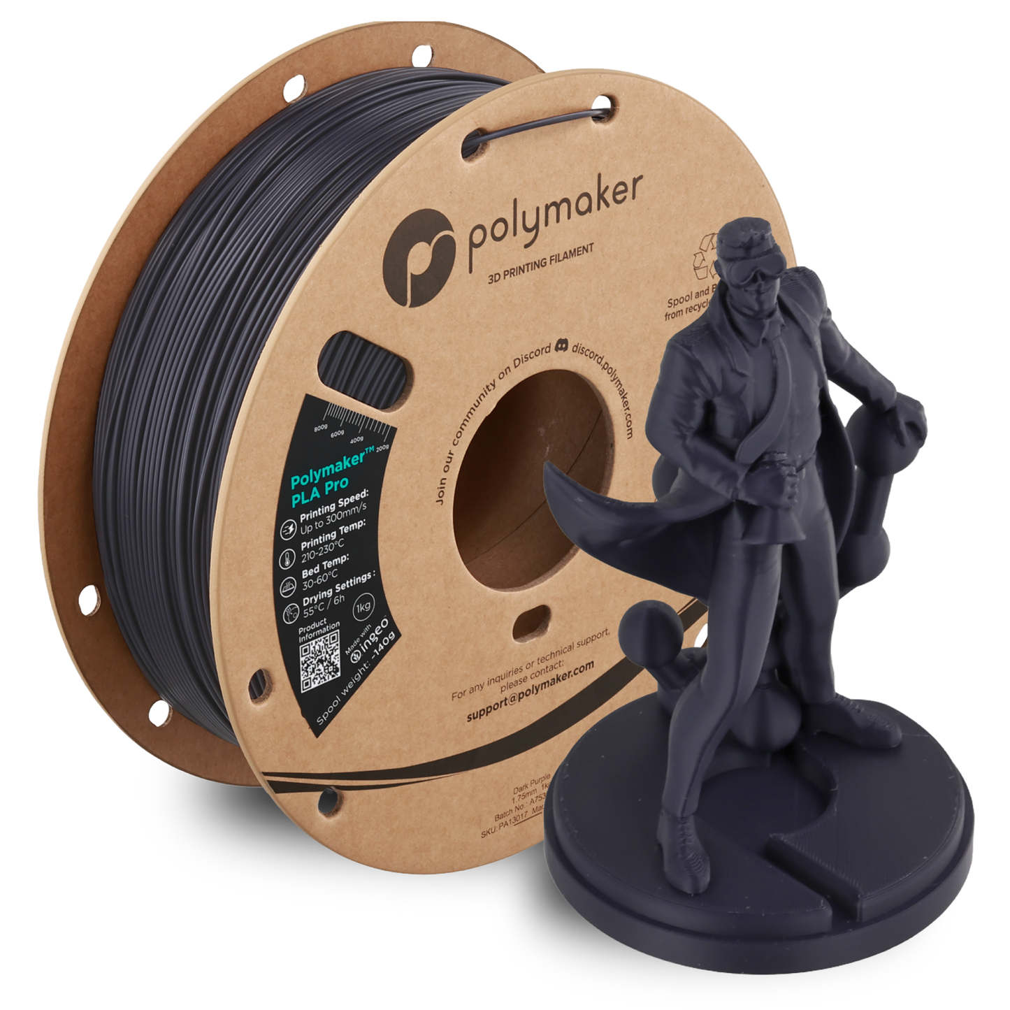Polymaker PLA Pro Filament 1kg 1.75 mm