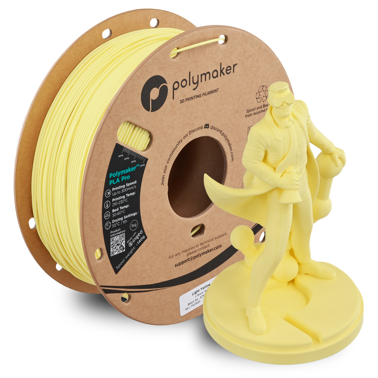 Polymaker PLA Pro Filament 1kg 1.75 mm