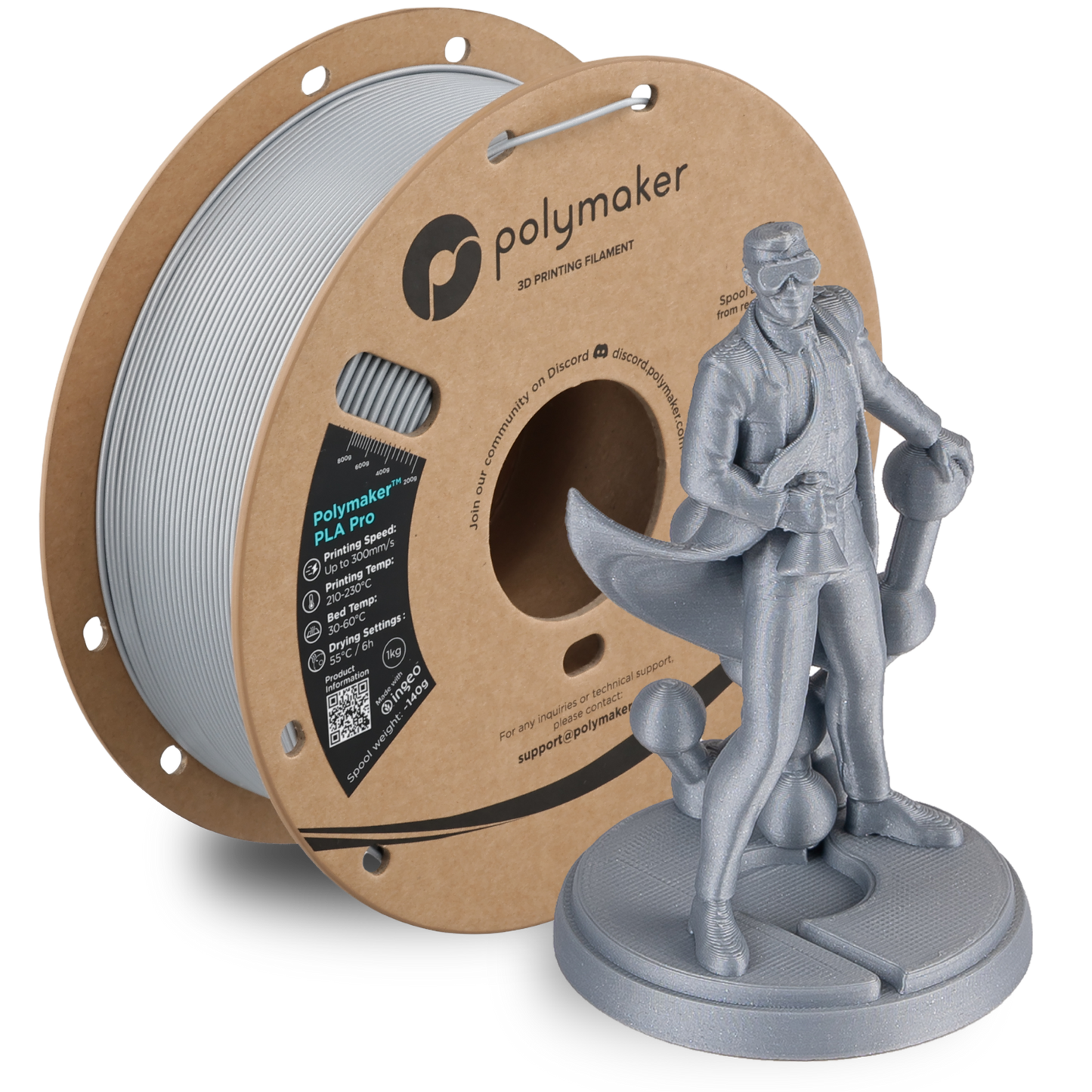 Polymaker PLA Pro Filament 1kg 1.75 mm