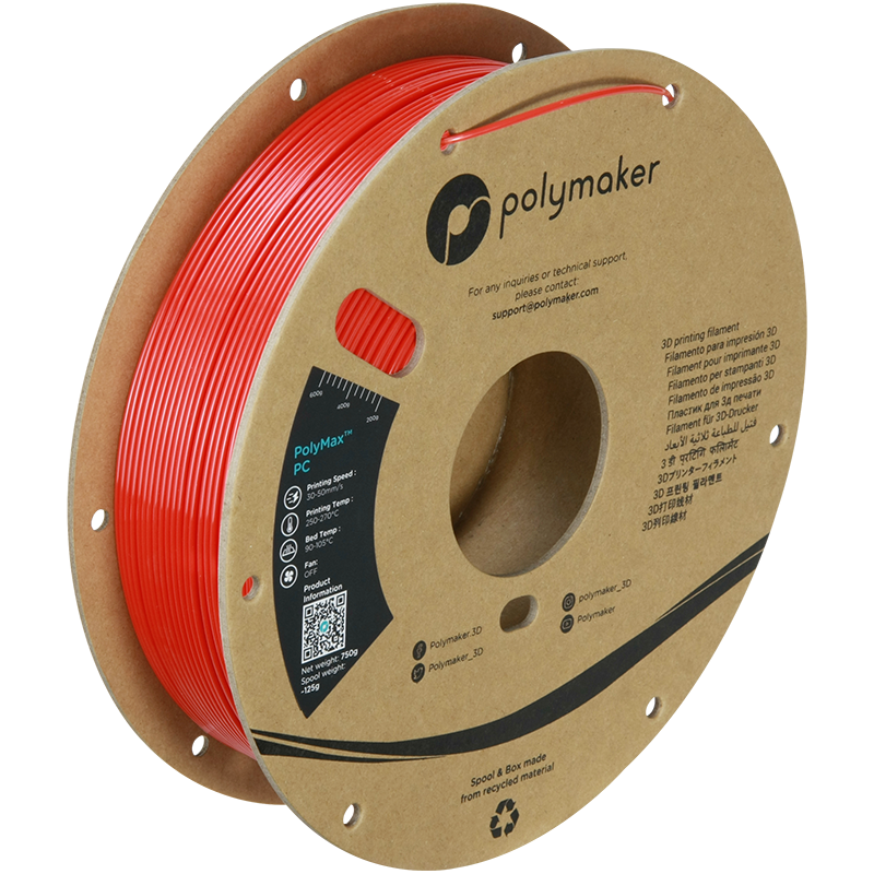 Polymaker PolyMax PC Filament 0.75kg 1.75 mm