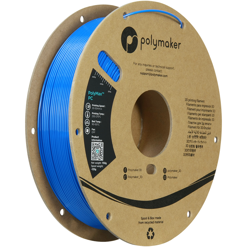 Polymaker PolyMax PC Filament 0.75kg 1.75 mm