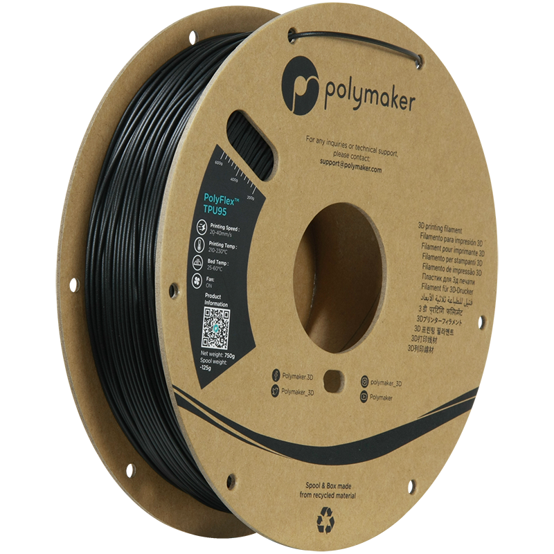 Polymaker PolyFlex TPU95 Filament 0.75kg 1.75mm