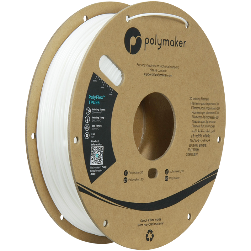 Polymaker PolyFlex TPU95 Filament 0.75kg 1.75mm