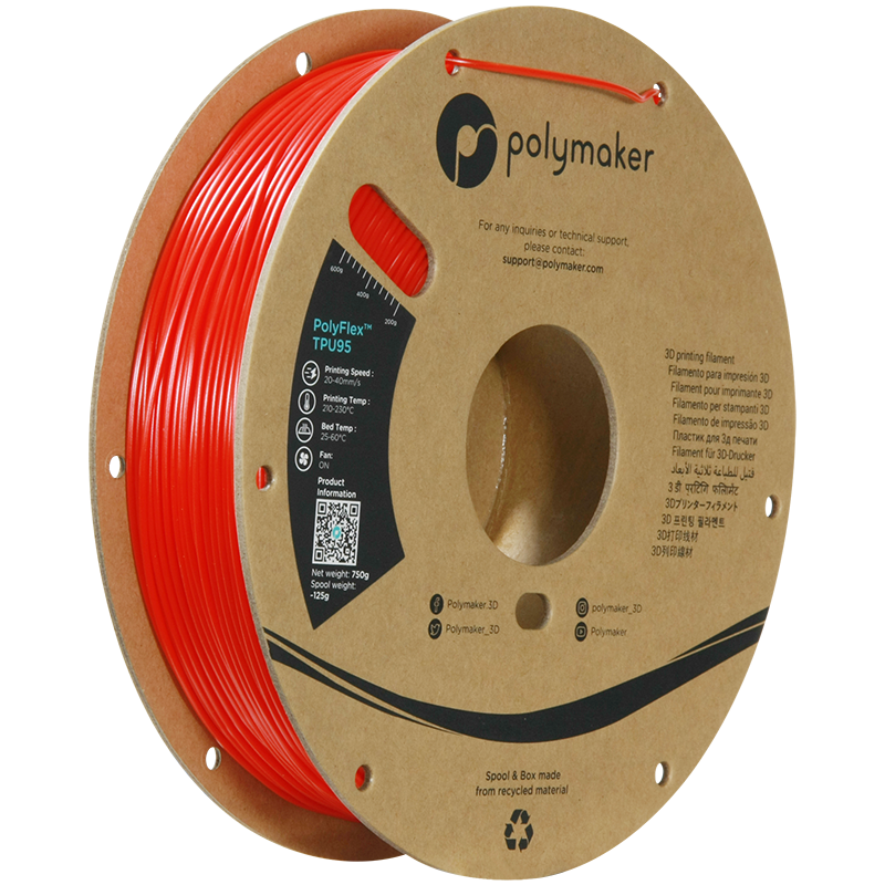 Polymaker PolyFlex TPU95 Filament 0.75kg 1.75mm