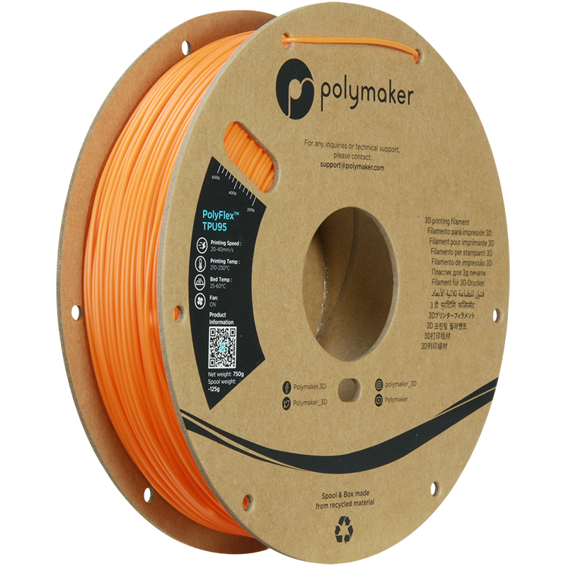 Polymaker PolyFlex TPU95 Filament 0.75kg 1.75mm