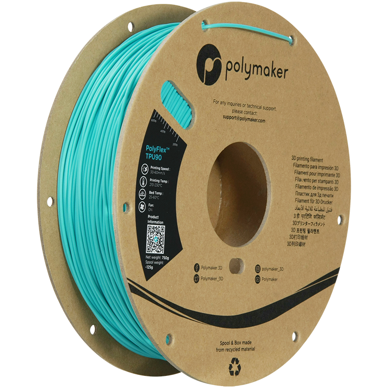 Polymaker PolyFlex TPU90 Filament 0.75kg 1.75 mm