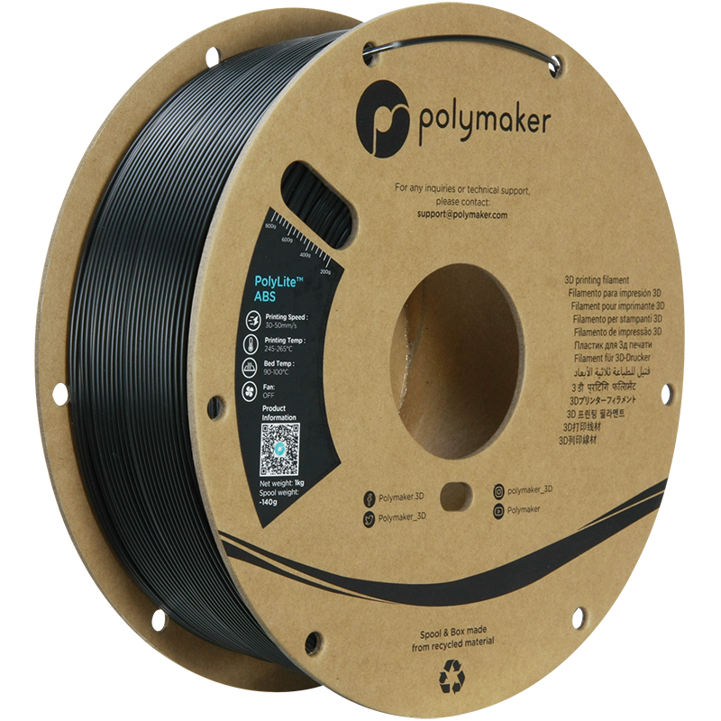 Polymaker PolyLite ABS Filament 1kg 1,75 mm für 3D-Druckprojekte