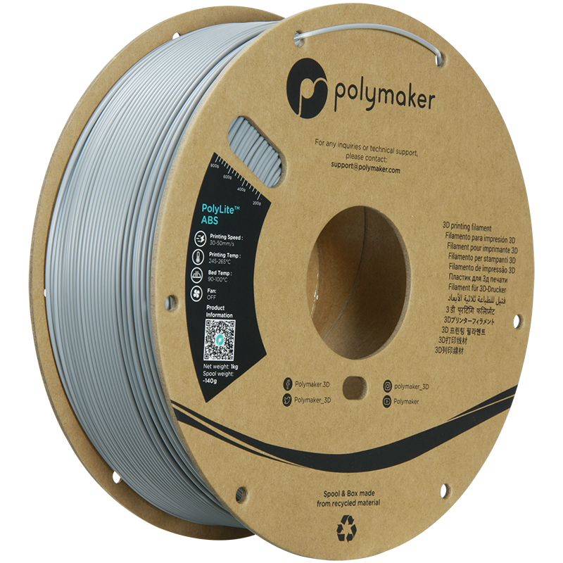 Polymaker PolyLite ABS Filament 1kg 1.75mm