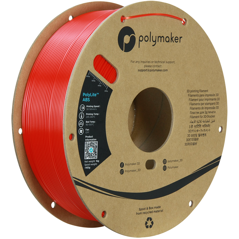 Polymaker PolyLite ABS Filament 1kg 1.75mm