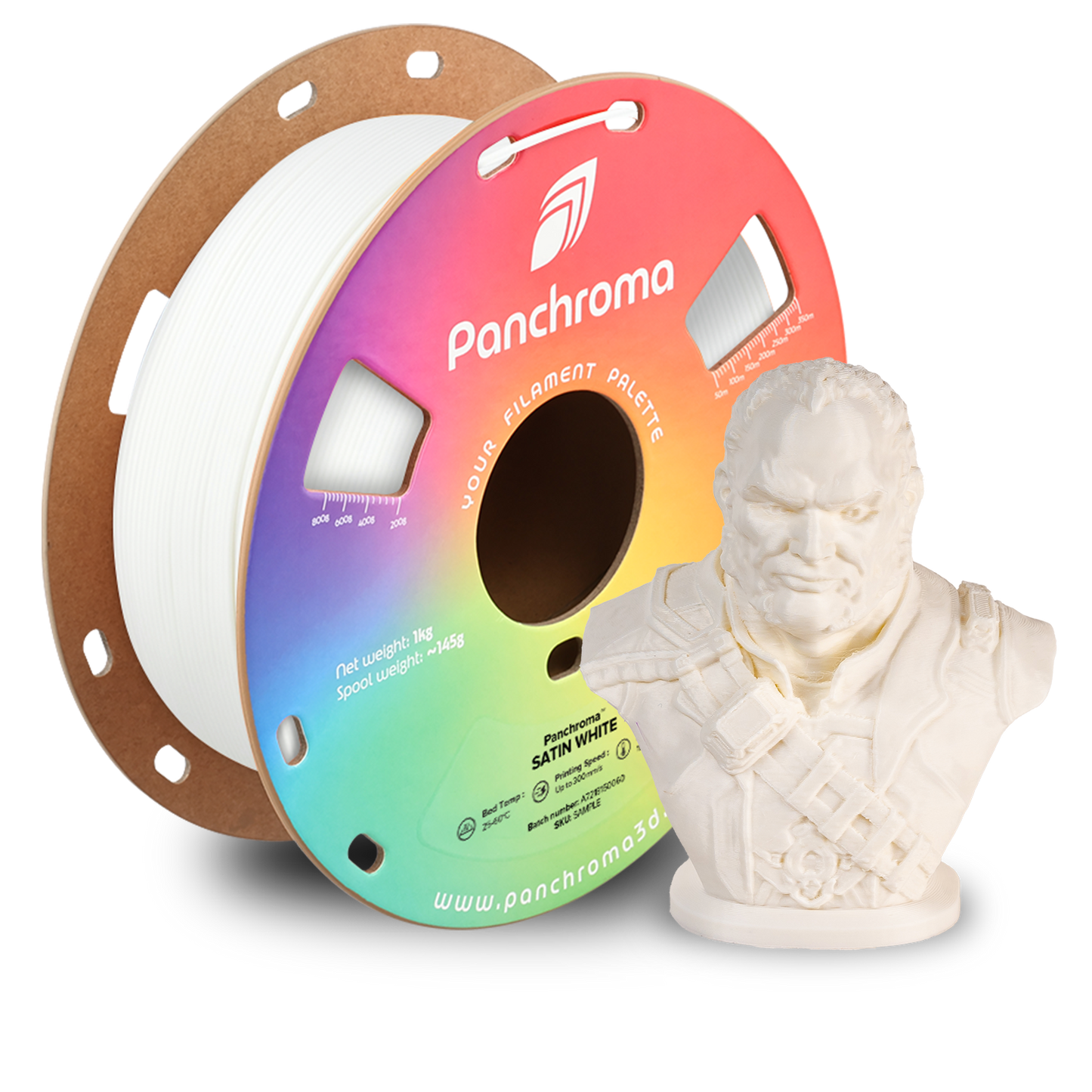 Polymaker Panchroma Satin PLA Filament 1kg 1.75mm